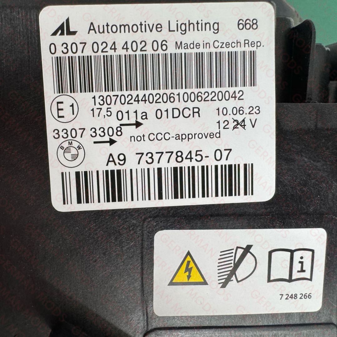 BMW 4 SERIES 2014-2019 F32 F33 F36 F82 F83 M4 LCI BI-XENON HEADLIGHT LEFT/PASSENGER/NEAR SIDE 63117377845