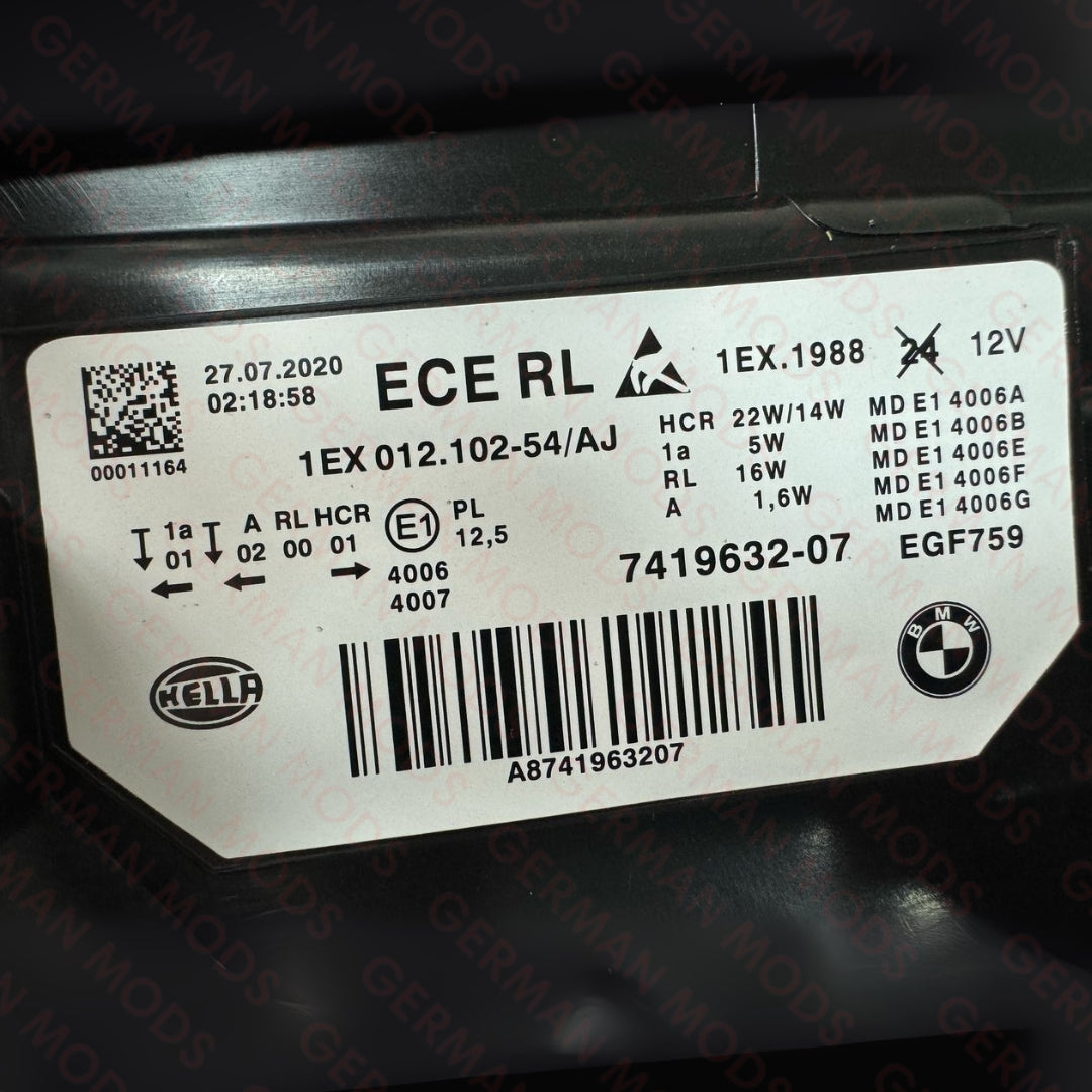 BMW 3 SERIES F30-F31-F35 LCI 2014-2019 LED LCI HEADLIGHT LEFT AND RIGHT SIDE 7419631+7419632