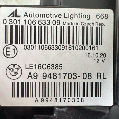 BMW 3 SERIES G20 G21 2018-2023 LED HEADLIGHT LEFT/PASSENGER/NEAR side 9465223