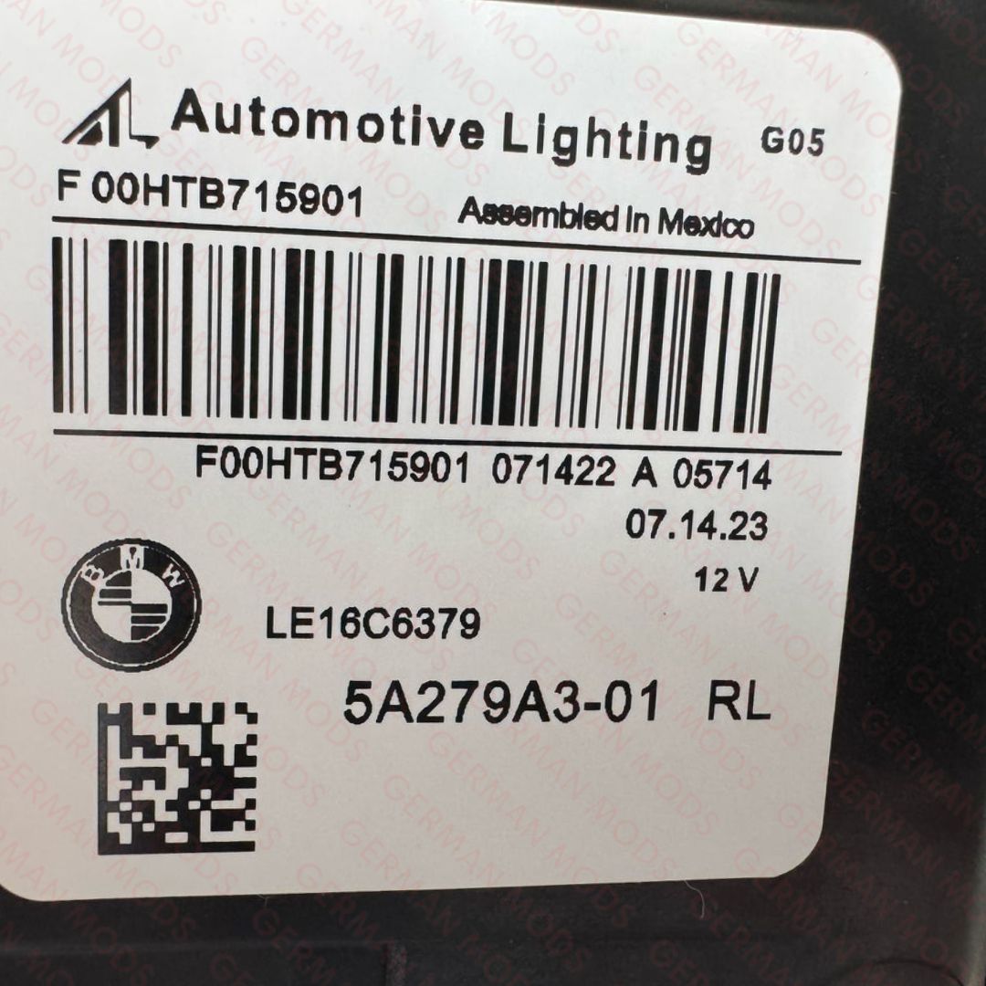 BMW X5/X6 G05 G06 F15/F16 2018-2022 LASER LED HEADLIGHT LEFT/PASSENGER/NEAR SIDE AND RIGHT/DRIVER/OFF SIDE COMPLETE PAIR 63119850427+63119850428