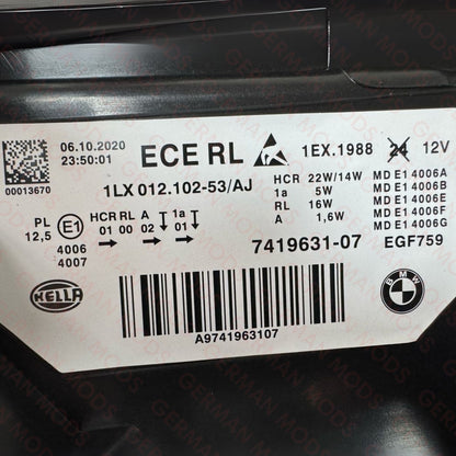 BMW 3 SERIES F30-F31-F35 LCI 2014-2019 LED LCI HEADLIGHT LEFT AND RIGHT SIDE 7419631+7419632