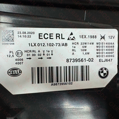 BMW 3 SERIES F30-F31-F35 LCI 2014-2019 SHADOW EDITION LED LCI HEADLIGHT LEFT AND RIGHT SIDE 8492471+8492472