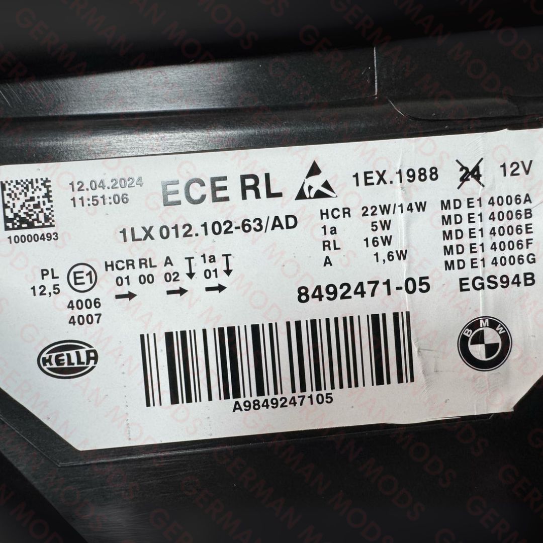 BMW 3 SERIES F30-F31-F35 LCI 2014-2019 SHADOW EDITION LED LCI HEADLIGHT LEFT AND RIGHT SIDE 8492471+8492472