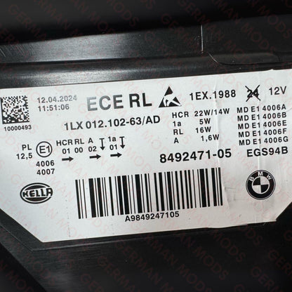 BMW 3 SERIES F30-F31-F35 LCI 2014-2019 SHADOW EDITION LED LCI HEADLIGHT LEFT AND RIGHT SIDE 8492471+8492472
