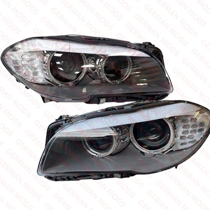 BMW 5 SERIES F10 F11 2009-2013 BI XENON HEADLIGHT LEFT/PASSENGER/NEAR side AND RIGHT/DRIVER/OFF SIDE 7271909+7271910