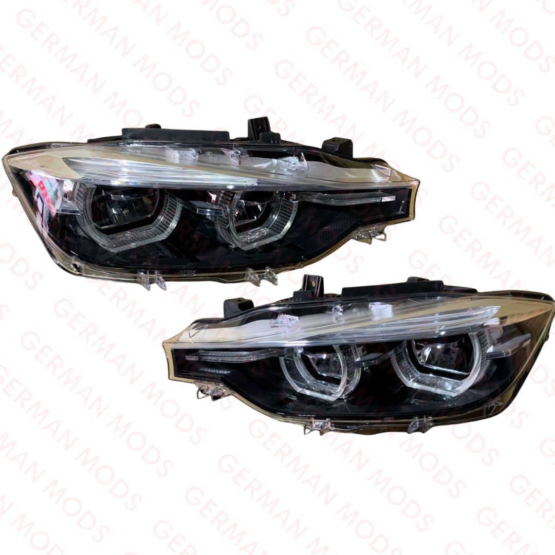 BMW 3 SERIES F30-F31-F35 LCI 2014-2019 SHADOW EDITION LED LCI HEADLIGHT LEFT AND RIGHT SIDE 8492471+8492472