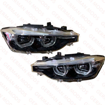 BMW 3 SERIES F30-F31-F35 LCI 2014-2019 SHADOW EDITION LED LCI HEADLIGHT LEFT AND RIGHT SIDE 8492471+8492472