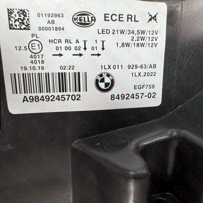 BMW 1 SERIES F20 F21 LCI Left side LED Shadow Edition headlight 8492457