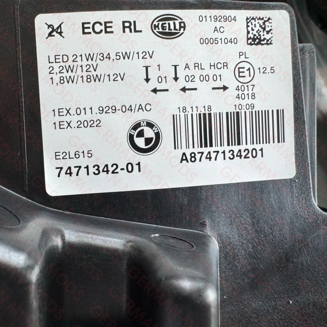 BMW 1 SERIES F20 F21  LCI 2014-2019 LED HEADLIGHT BOTH SIDES PAIR 7414143/7414144
