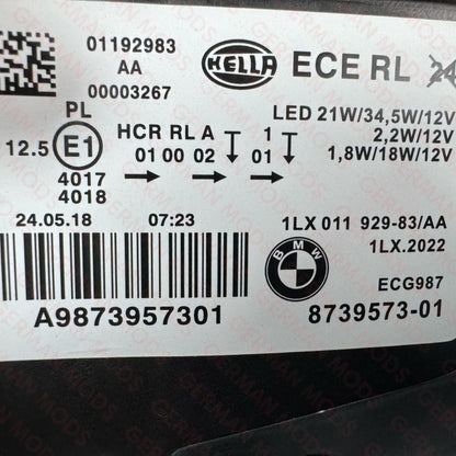 BMW 1 SERIES F20 F21 LCI Left side LED Shadow Edition headlight 8492457