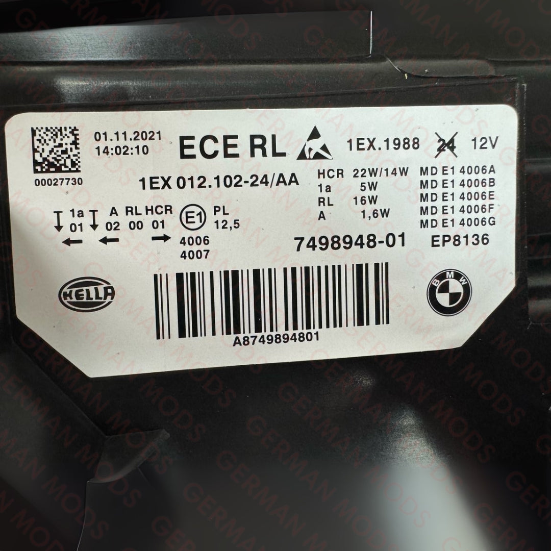BMW 3 SERIES F30-F31-F35 LCI 2014-2019 LED HEADLIGHT RIGHT/DRIVER/OFF side 7419632