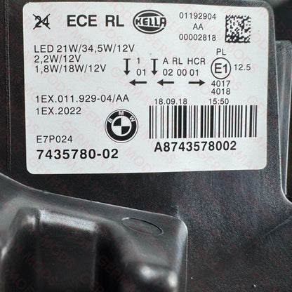 BMW 1 SERIES F20 F21 LCI 2014-2019 LED HEADLIGHT RIGHT/DRIVER/OFF SIDE 7414144