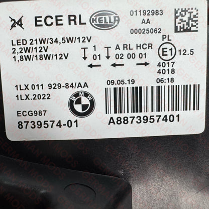 BMW 1 SERIES F20 F21 LCI RIGHT AND LEFT side LED Shadow Edition headlight 8492457/8492458