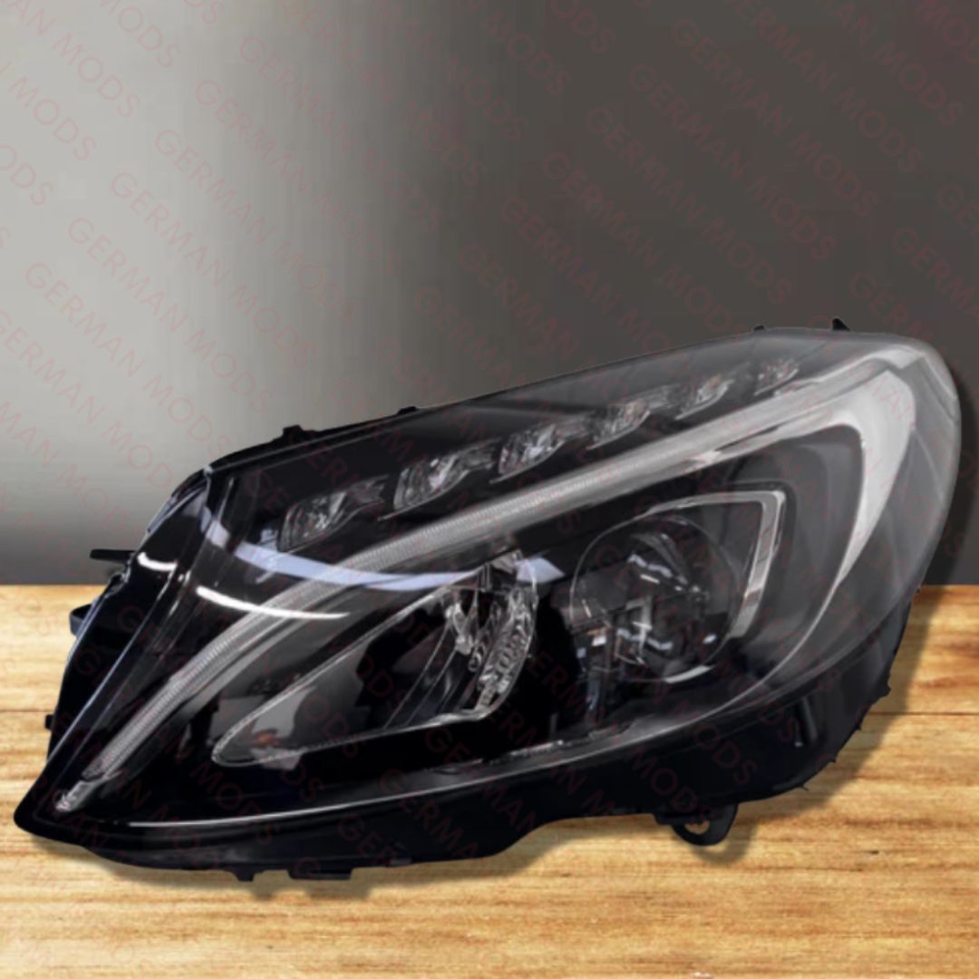 Mercedes-Benz C-Class W205 2014-2018 Genuine OEM High Performance Static LED Headlight / Headlamp Assembly PAIR A2059067503 + A2059067603