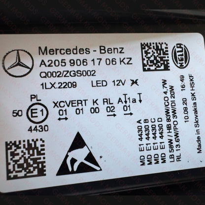 Mercedes-Benz C-Class W205 Facelift 2018-2022 Genuine OEM Intelligent Light System ILS Multibeam LED Headlight / Headlamp Assembly Left / Passenger / Near Side A2059061706