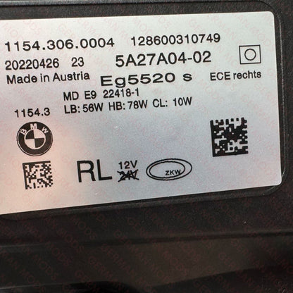 BMW 7 SERIES 2019-2022 G11/G12 LCI AHL LED HEADLIGHT RIGHT/DRIVER/OFF SIDE 63119450228