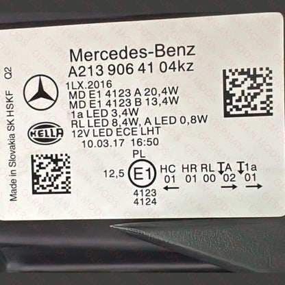 Mercedes-Benz E-Class W213 S213 C238 A238 Pre-Facelift 2016-2020 Genuine OEM High Performance LED Headlight / Headlamp Assembly Left / Passenger / Near Side A2139066701