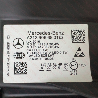 Mercedes-Benz E-Class W213 S213 C238 A238 Pre-Facelift 2016-2020 Genuine OEM High Performance LED Headlight / Headlamp Assembly Right / Driver / Off Side A2139066801