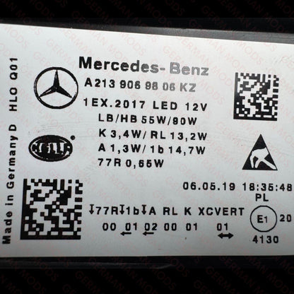 Mercedes-Benz E-Class W213 S213 C238 A238 Pre-Facelift 2016-2020 Genuine OEM Intelligent LED ILS MULTIBEAM Headlight / Headlamp Assembly PAIR A2139060507 & A2139060007