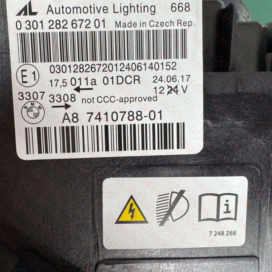 BMW 4 SERIES 2014-2019 F32 F33 F36 F82 F83 M4 LCI BI-XENON HEADLIGHT LEFT/PASSENGER/NEAR+RIGHT/DRIVER/OFF SIDE 63117377845+63117377846