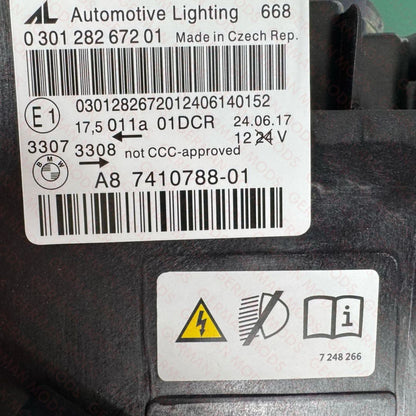 BMW 4 SERIES 2014-2019 F32 F33 F36 F82 F83 M4 LCI BI-XENON HEADLIGHT LEFT/PASSENGER/NEAR+RIGHT/DRIVER/OFF SIDE 63117377845+63117377846