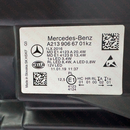 Mercedes-Benz E-Class W213 S213 C238 A238 Pre-Facelift 2016-2020 Genuine OEM High Performance LED Headlight / Headlamp Assembly Left / Passenger / Near Side A2139066701