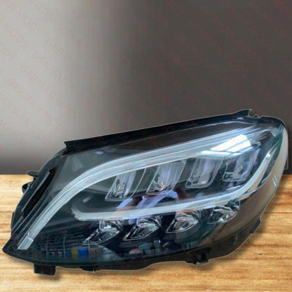 Mercedes-Benz C-Class W205 Facelift 2018-2022 Genuine OEM High Performance LED Headlight / Headlamp Assembly PAIR A2059068105 + A2059061806