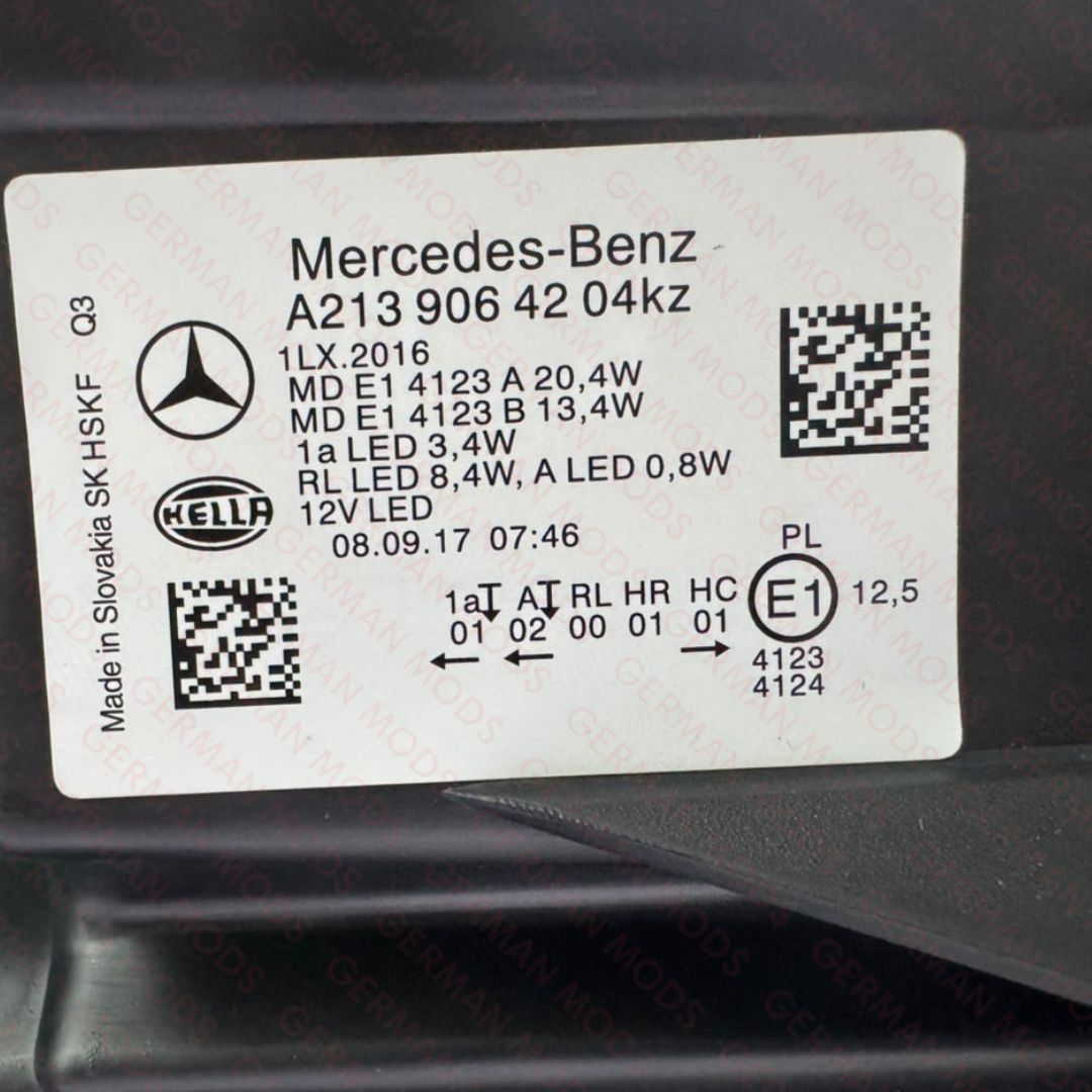 Mercedes-Benz E-Class W213 S213 C238 A238 Pre-Facelift 2016-2020 Genuine OEM High Performance LED Headlight / Headlamp Assembly PAIR A2139066701 & A2139066801