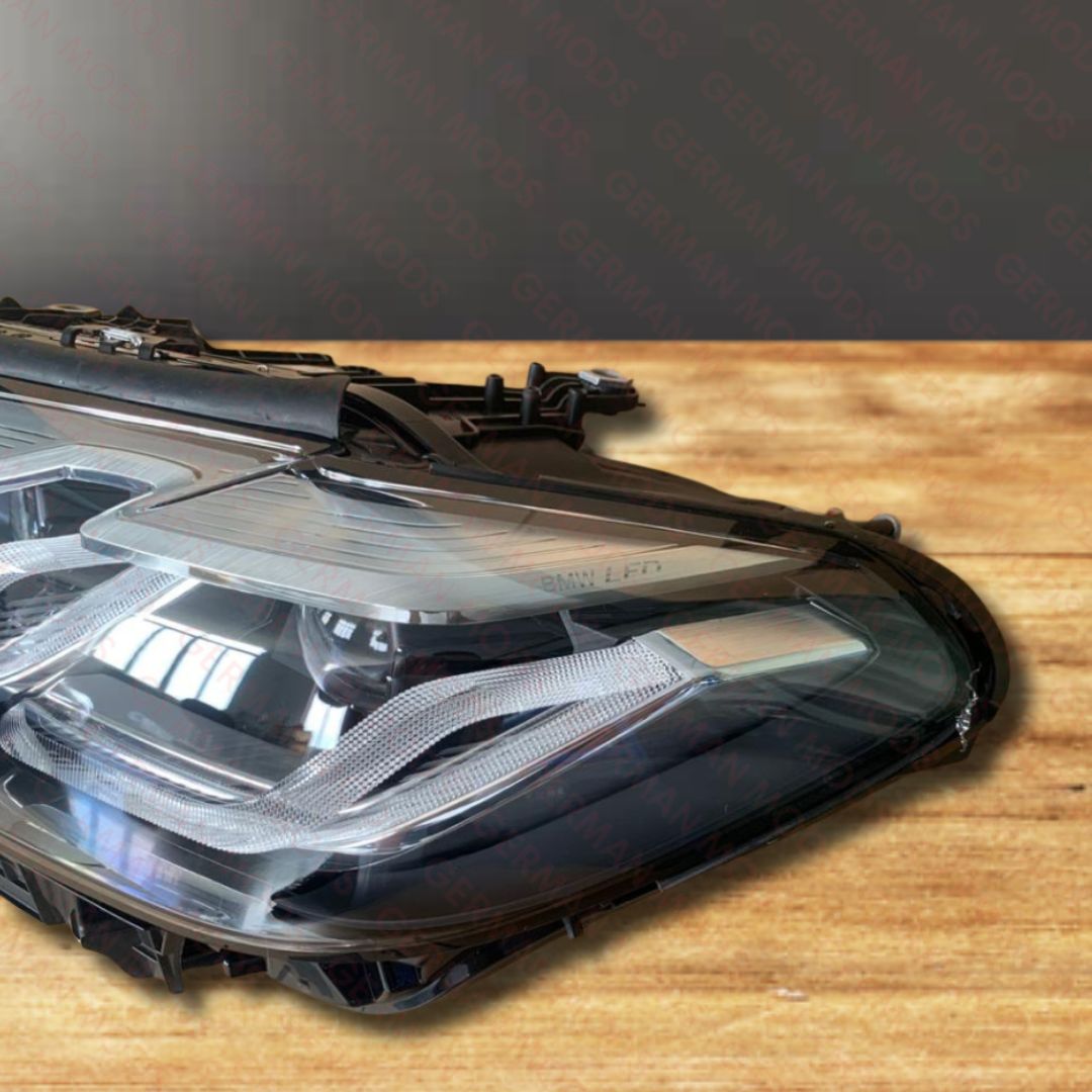 BMW 5 SERIES 2021-2024 G30 G31 F90 M5 ADAPTIVE LED AHL HEADLIGHT LEFT/PASSENGER/NEAR AND RIGHT/DRIVER/OFF SIDE COMPLETE PAIR 63119479263+63119479264