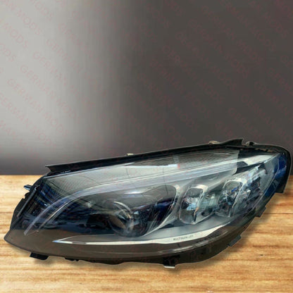 Mercedes-Benz C-Class W205 Facelift 2018-2022 Genuine OEM Intelligent Light System ILS Multibeam LED Headlight / Headlamp Assembly PAIR A2059061706 + A2059061806