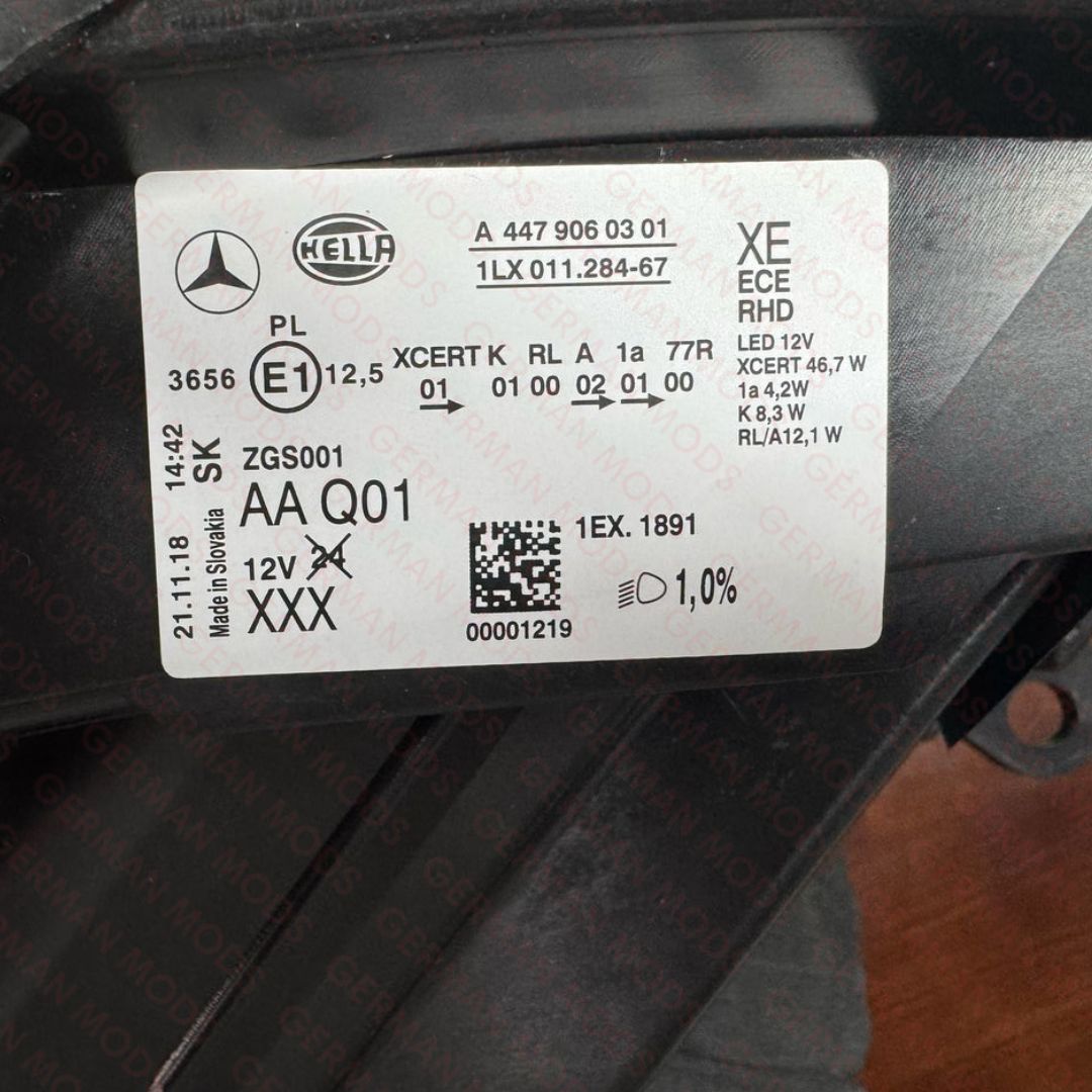 Mercedes-Benz Vito V-Class W447 Pre-Facelift 2014-2019 Genuine OEM Intelligent LED ILS MULTIBEAM Headlight / Headlamp Assembly PAIR A4479062501 & A4479062601