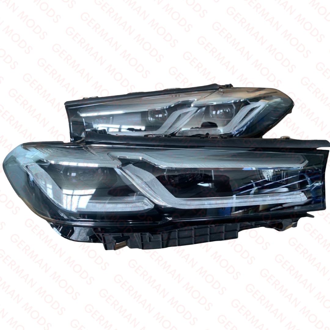 BMW 5 SERIES 2021-2024 G30 G31 F90 M5 ADAPTIVE LED AHL HEADLIGHT LEFT/PASSENGER/NEAR AND RIGHT/DRIVER/OFF SIDE COMPLETE PAIR 63119479263+63119479264