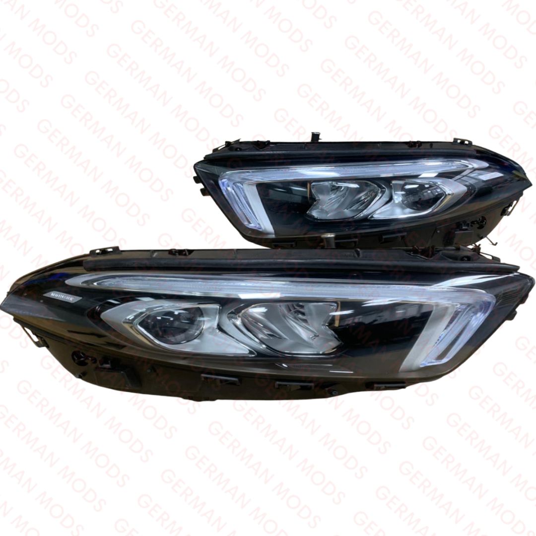 MERCEDES BENZ A CLASS A180 A200 A250 A45 AMG 2018-2023 W177 V177 LED HEADLIGHT/HEADLAMP ASSEMBLY LEFT/PASSENGER/NEAR + RIGHT/DRIVER/OFF SIDE A1779060301 + A1779060401