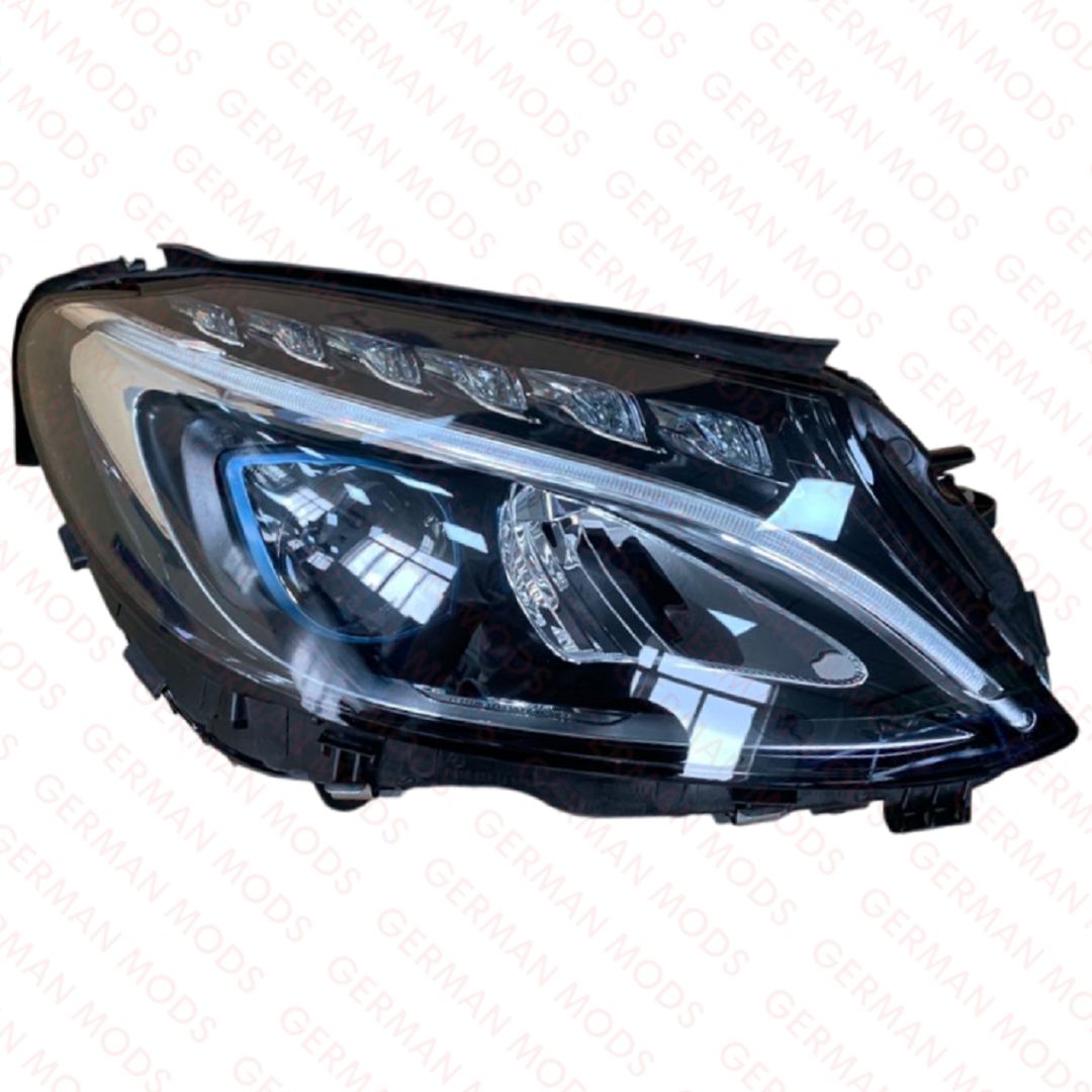 Mercedes-Benz C-Class W205 2014-2018 Genuine OEM Plug-in Hybrid High Performance Blue Eye LED Headlight / Headlamp Assembly Right / Driver / Off Side A2059060204