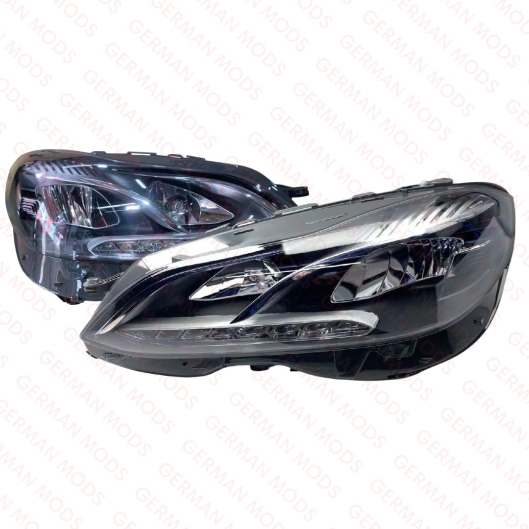 Mercedes-Benz E-Class W212 S212 Saloon Estate Facelift 2012-2016 Genuine OEM Static LED Headlight / Headlamp Assembly PAIR A2128201939 & A2128202039