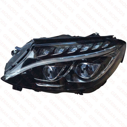 Mercedes-Benz C-Class W205 2014-2018 Genuine OEM LED Intelligent Light System ILS / Multibeam Headlight / Headlamp Assembly Left / Passenger / Near Side A2059068102