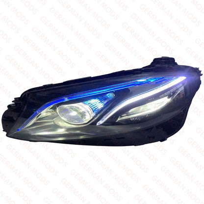 Mercedes-Benz E-Class W213 S213 C238 A2a38 Pre-Facelift 2016-2020 Genuine OEM Blue DRL Intelligent LED ILS MULTIBEAM Headlight / Headlamp Assembly Left / Passenger / Near Side A2139064704