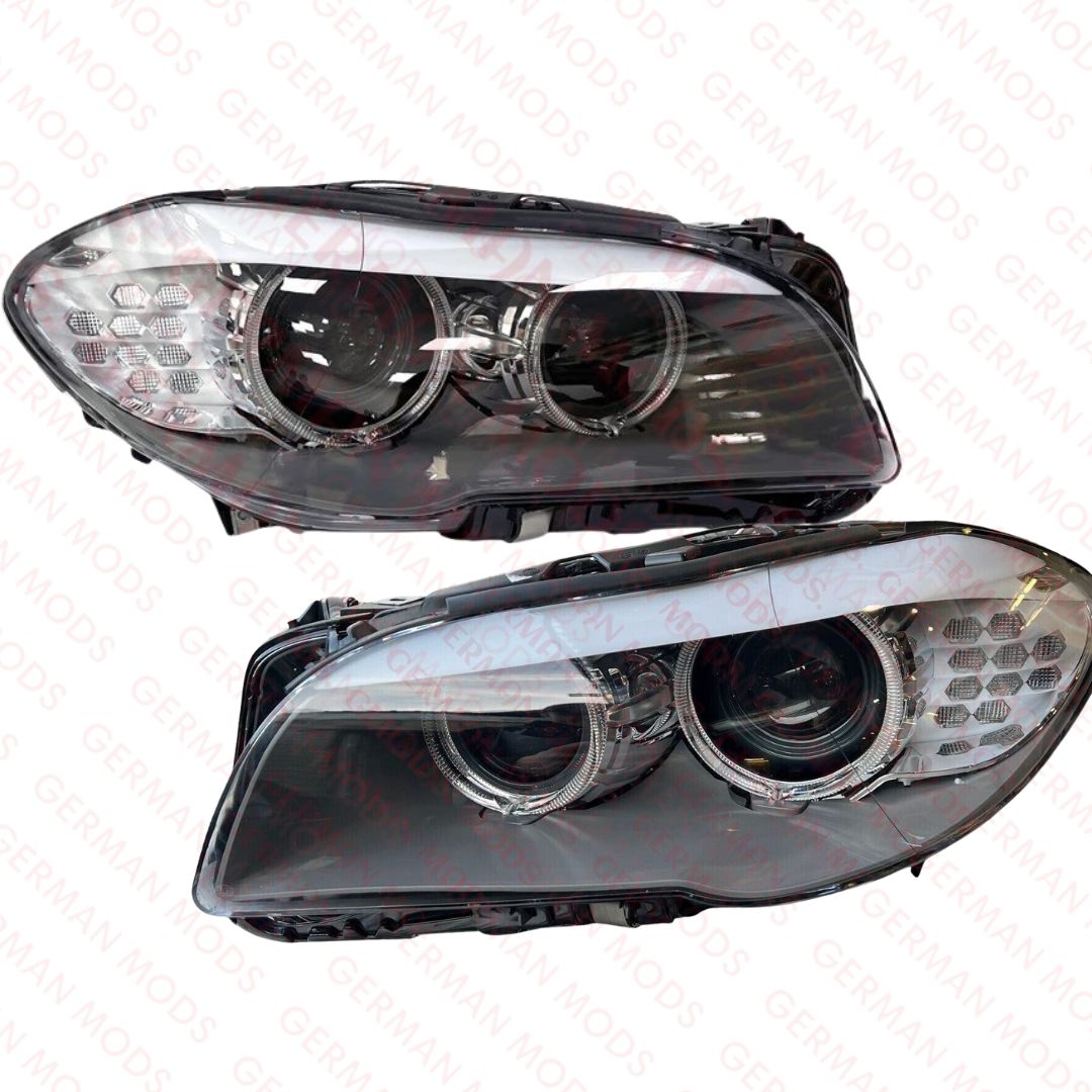 BMW 5 SERIES F10 F11 2009-2013 BI XENON HEADLIGHT LEFT/PASSENGER/NEAR side AND RIGHT/DRIVER/OFF SIDE 7271909+7271910