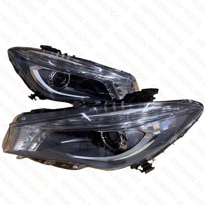 Mercedes-Benz CLA W117 2012-2016 Genuine OEM Bi-Xenon Headlight / Headlamp Assembly PAIR A1179066600 + A1179066500