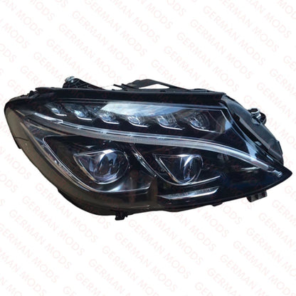 Mercedes-Benz C-Class W205 2014-2018 Genuine OEM LED Intelligent Light System ILS / Multibeam Headlight / Headlamp Assembly Right / Driver / Off Side A2059068202