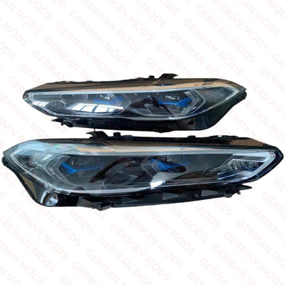 BMW X5/X6 G05 G06 F15/F16 2018-2022 LASER LED HEADLIGHT LEFT/PASSENGER/NEAR SIDE AND RIGHT/DRIVER/OFF SIDE COMPLETE PAIR 63119850427+63119850428