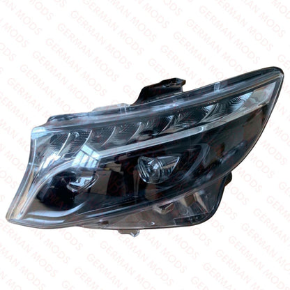 Mercedes-Benz Vito V-Class EQV W447 Facelift 2019-2024 Genuine OEM Black Edition Intelligent LED ILS MULTIBEAM Headlight / Headlamp Assembly Left / Passenger / Near Side A4479063401