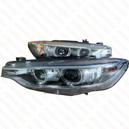 BMW 4 SERIES 2014-2019 F32 F33 F36 F82 F83 M4 LCI BI-XENON HEADLIGHT LEFT/PASSENGER/NEAR+RIGHT/DRIVER/OFF SIDE 63117377845+63117377846