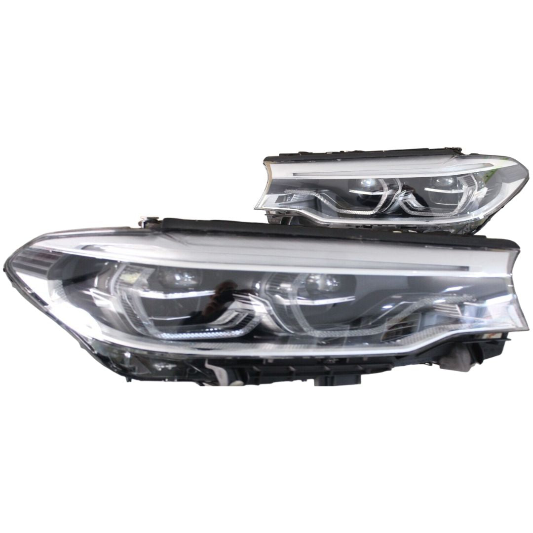 BMW 5 SERIES 2018-2020 G30 G31 F90 ADAPTIVE LED HEADLIGHT LEFT/PASSENGER/NEAR AND RIGHT/DRIVER/OFF SIDE 63117214963+63117214964 COMPLETE PAIR