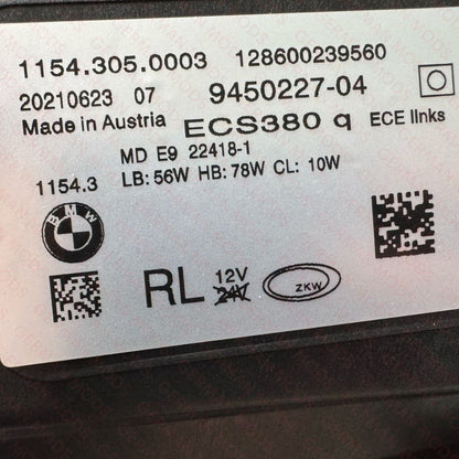 BMW 7 SERIES 2019-2022 G11/G12 LCI AHL LED HEADLIGHT RIGHT/DRIVER/OFF SIDE AND LEFT/PASSENGER/NEAR SIDE COMPLETE PAIR 63119450227+63119450228