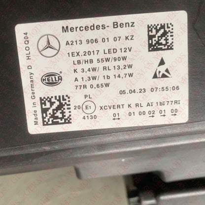 Mercedes-Benz E-Class W213 S213 C238 A238 Pre-Facelift 2016-2020 Genuine OEM Intelligent LED ILS MULTIBEAM Headlight / Headlamp Assembly PAIR A2139060507 & A2139060007