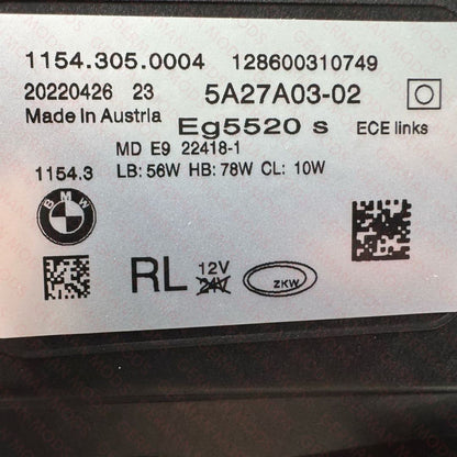 BMW 7 SERIES 2019-2022 G11/G12 LCI AHL LED HEADLIGHT RIGHT/DRIVER/OFF SIDE AND LEFT/PASSENGER/NEAR SIDE COMPLETE PAIR 63119450227+63119450228