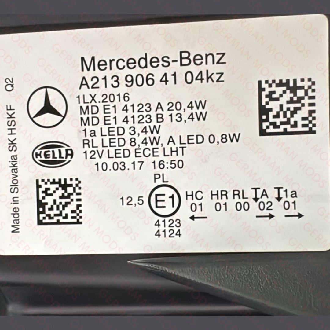 Mercedes-Benz E-Class W213 S213 C238 A238 Pre-Facelift 2016-2020 Genuine OEM High Performance LED Headlight / Headlamp Assembly PAIR A2139066701 & A2139066801