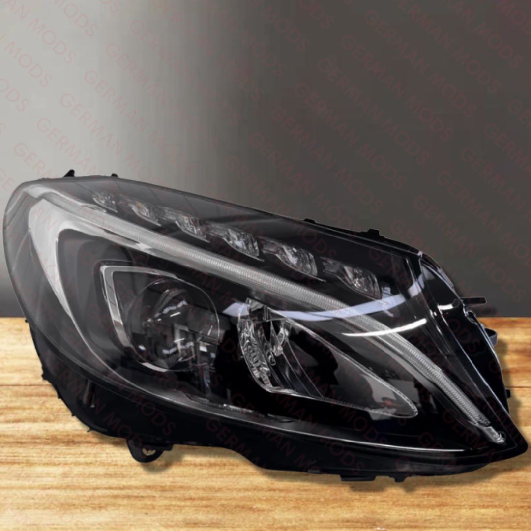 Mercedes-Benz C-Class W205 2014-2018 Genuine OEM High Performance Static LED Headlight / Headlamp Assembly PAIR A2059067503 + A2059067603