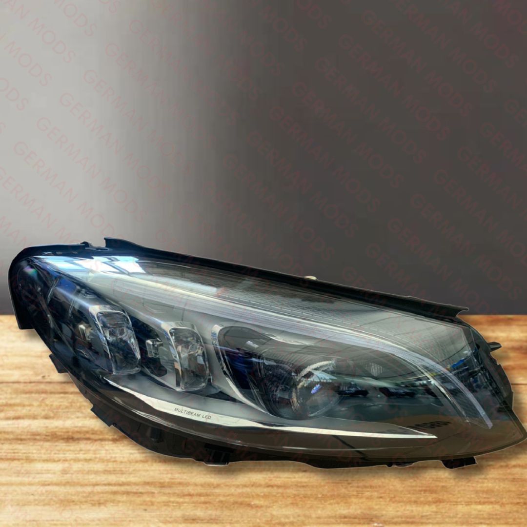 Mercedes-Benz C-Class W205 Facelift 2018-2022 Genuine OEM Intelligent Light System ILS Multibeam LED Headlight / Headlamp Assembly PAIR A2059061706 + A2059061806